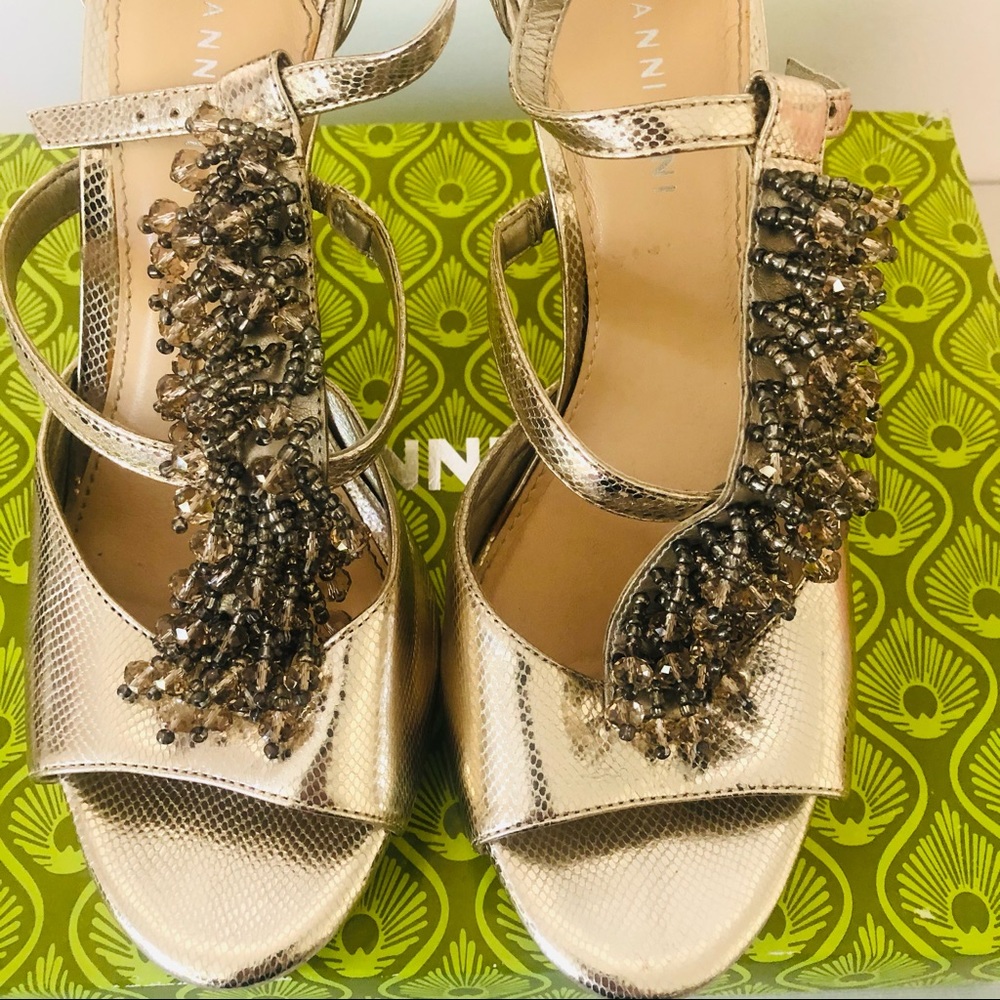Gianni Bini Gold Fusion Brianna Heels 10M - Picture 4 of 10